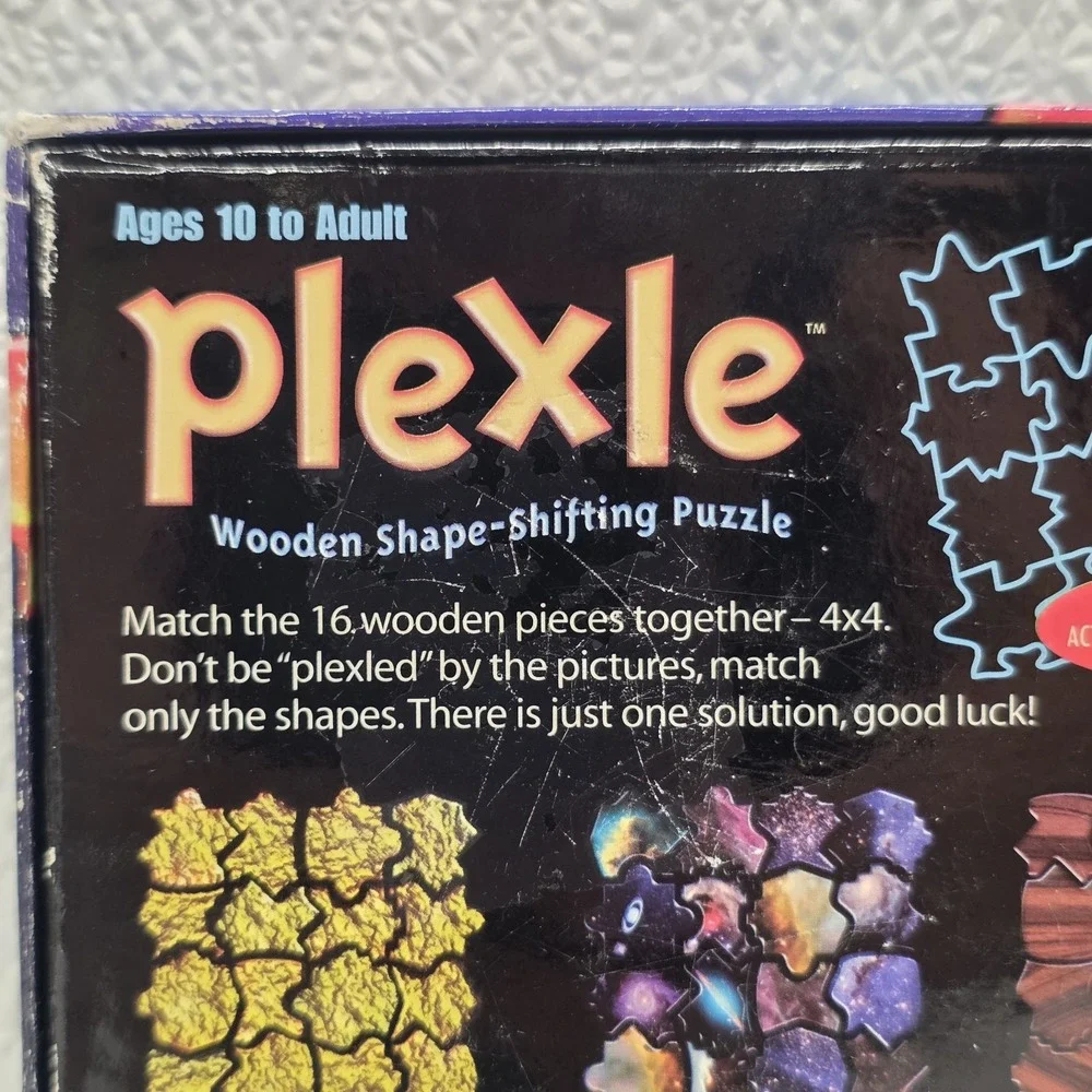 Fire Plexle Wooden Shape-Shifting Puzzle 2008 MindWare Complete